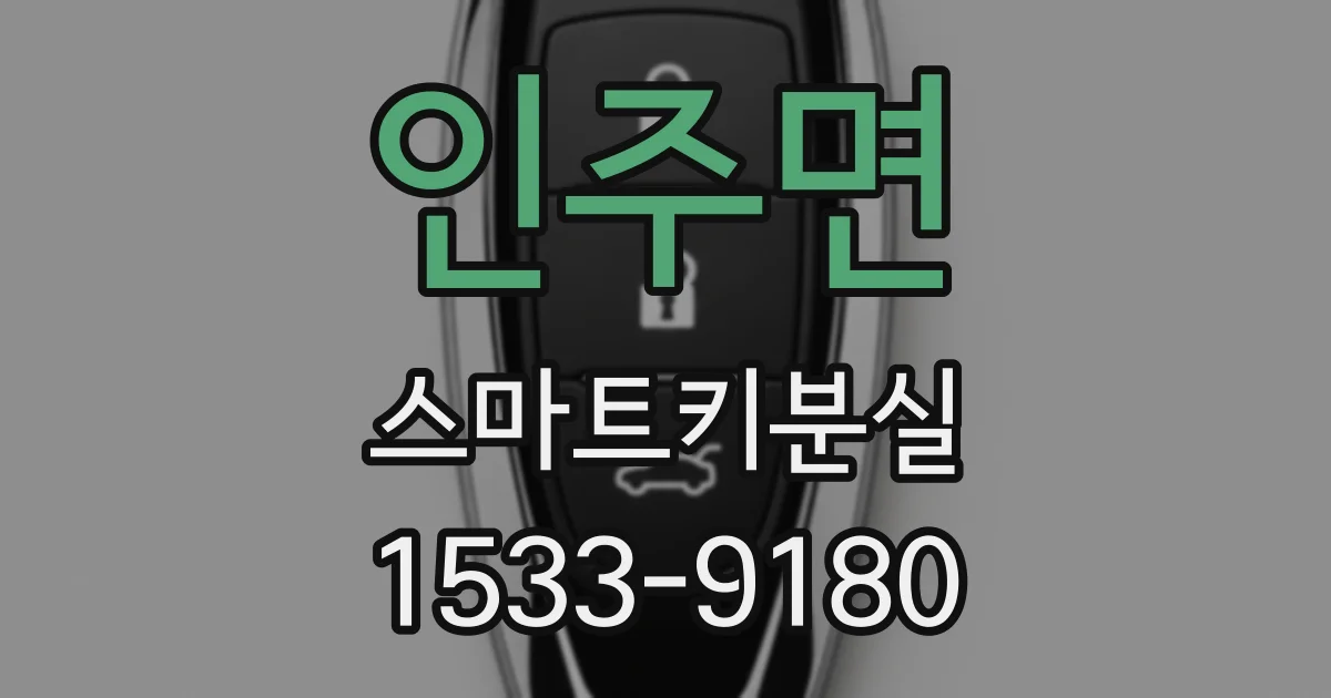 인주면 스마트키분실