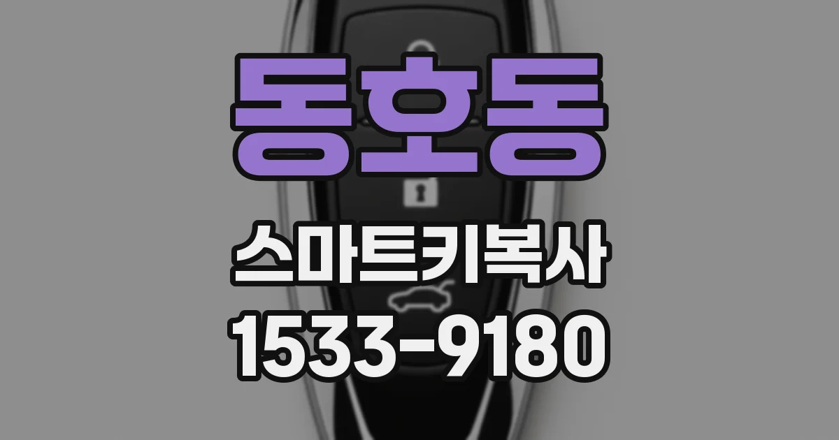 동호동 스마트키복사