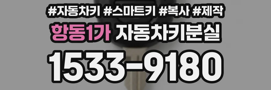 항동1가 자동차키분실