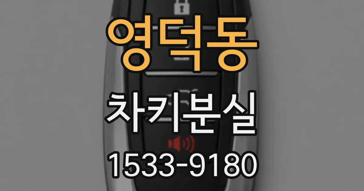 영덕동 차키분실