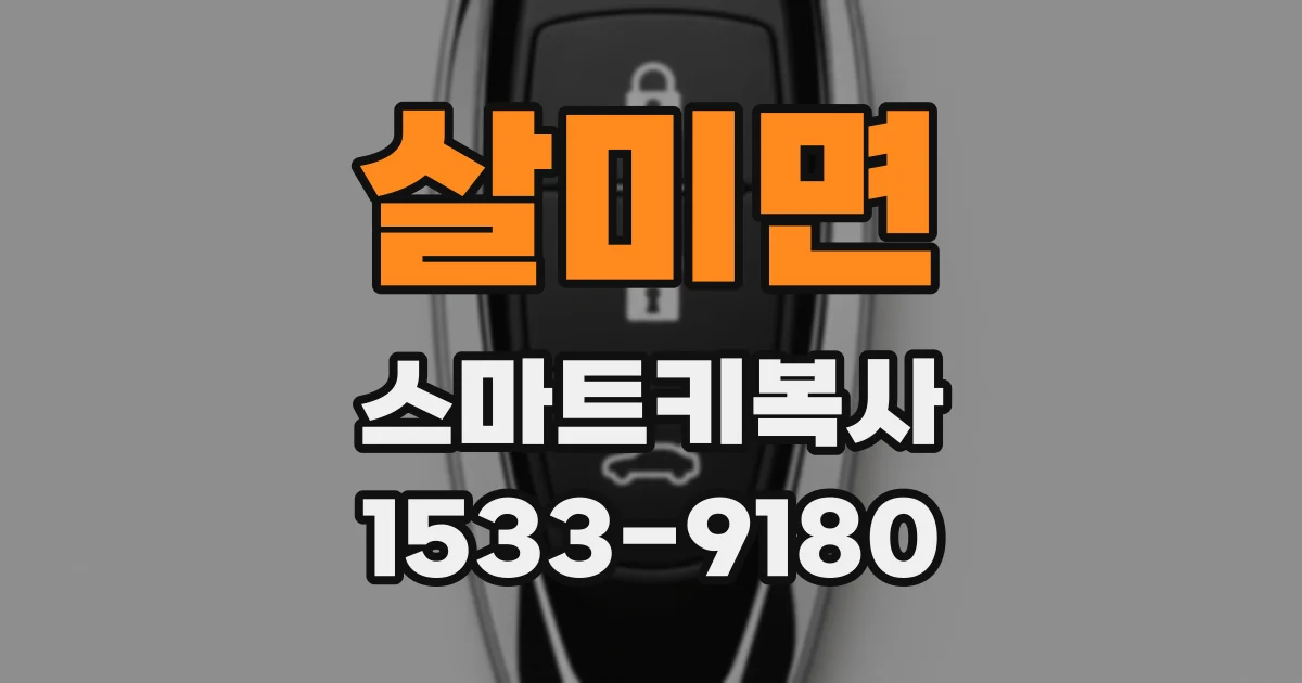 살미면 스마트키복사