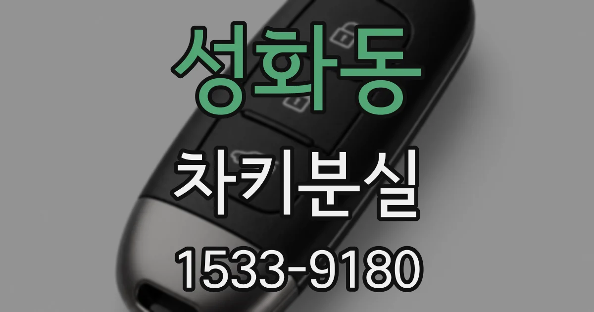 성화동 차키분실