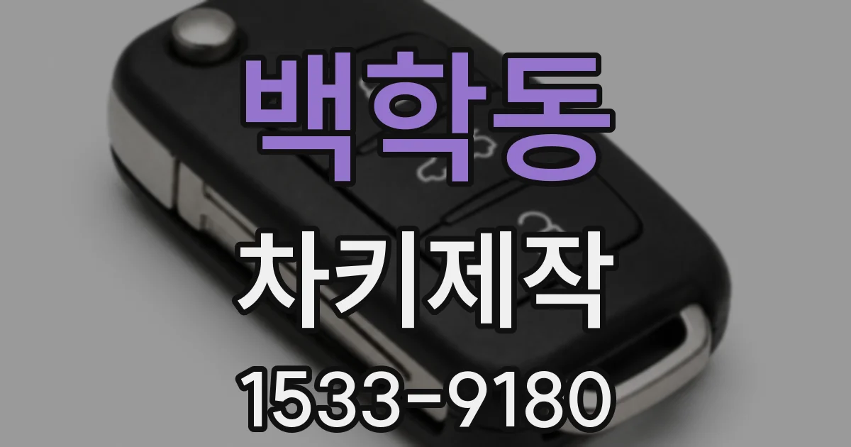 백학동 차키제작