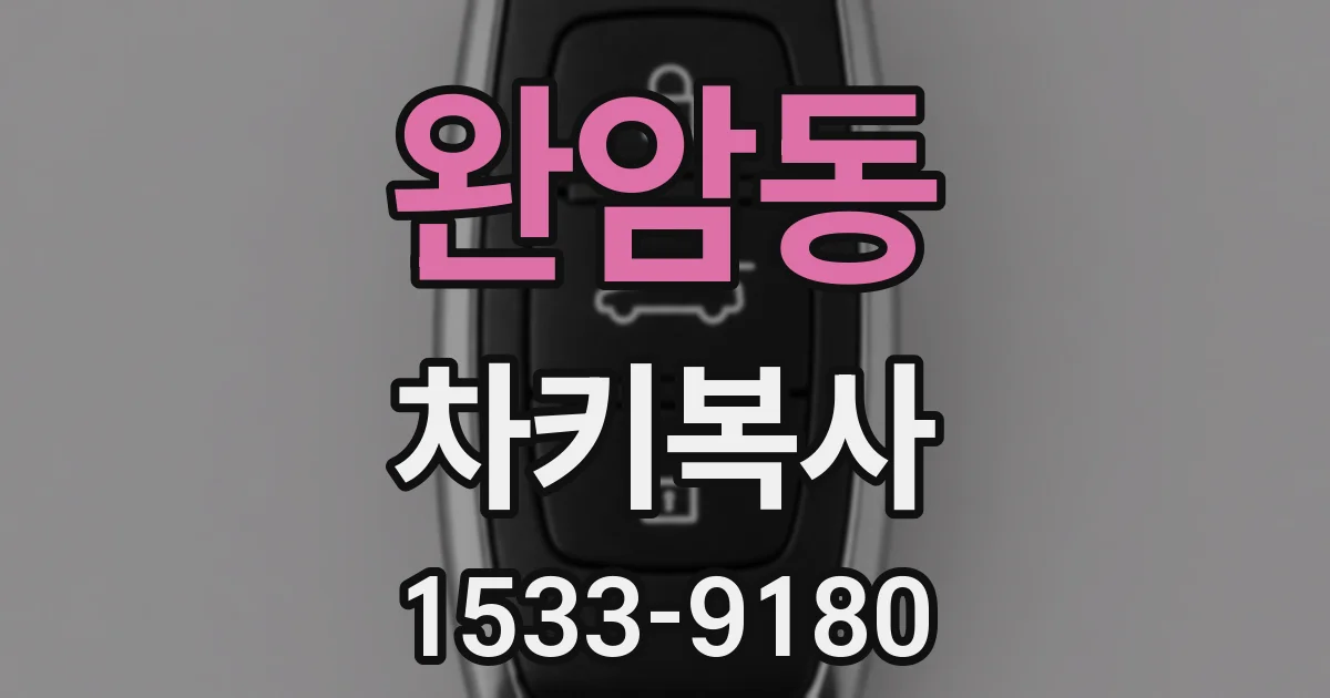 완암동 차키복사