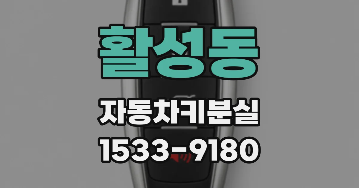 활성동 자동차키분실