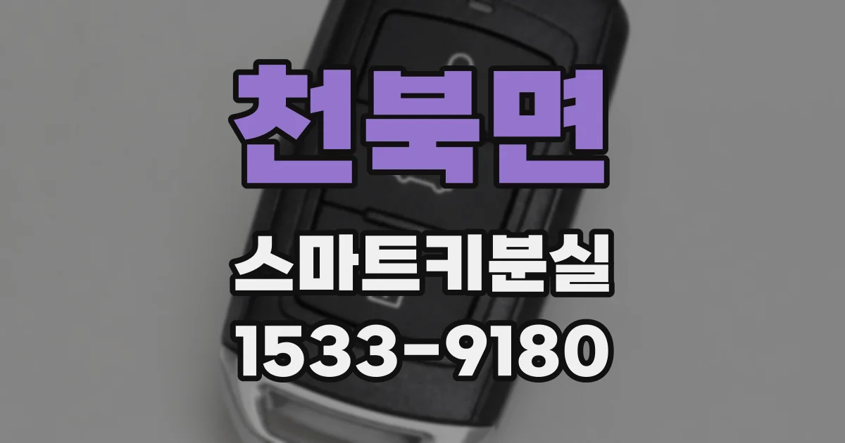 천북면 스마트키분실