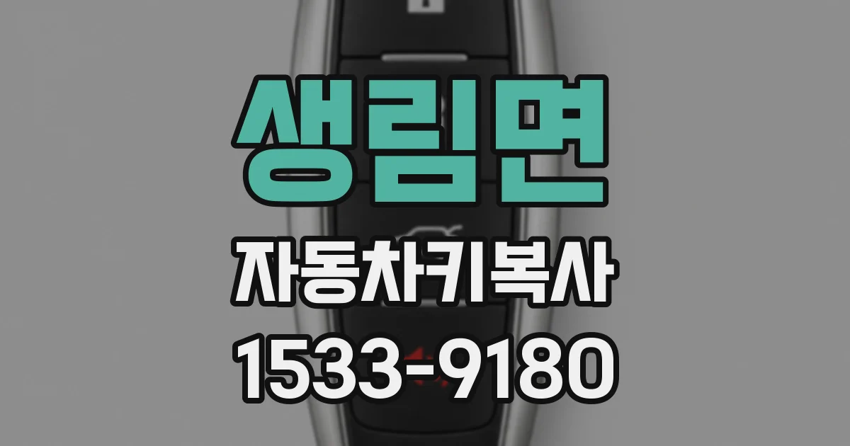 생림면 자동차키복사