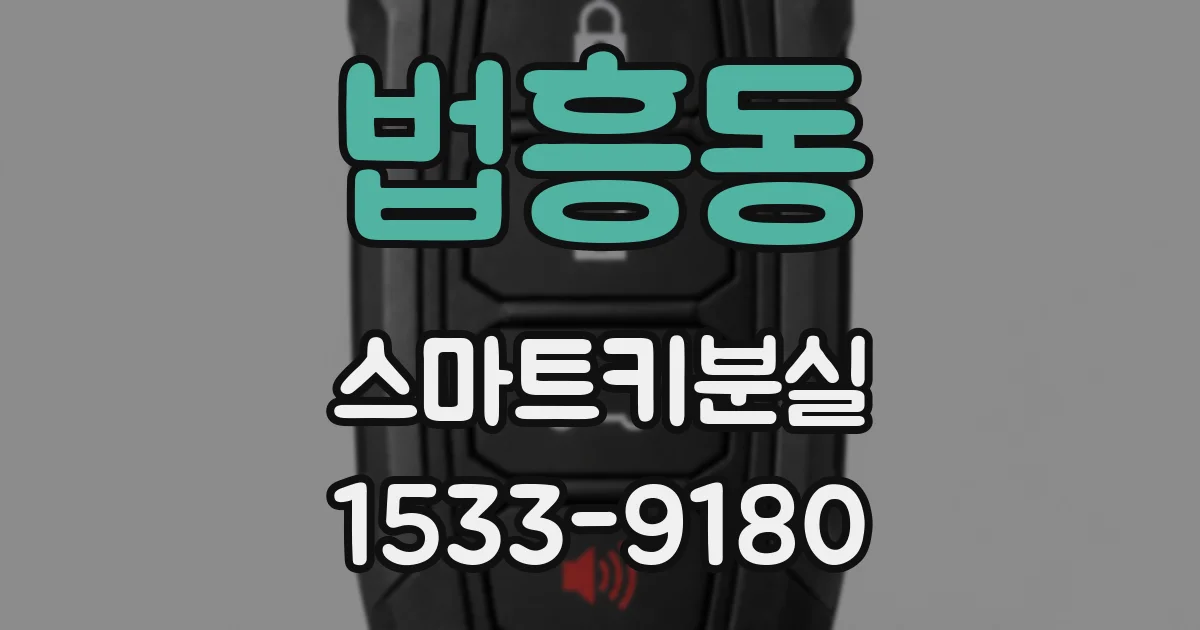 법흥동 스마트키분실