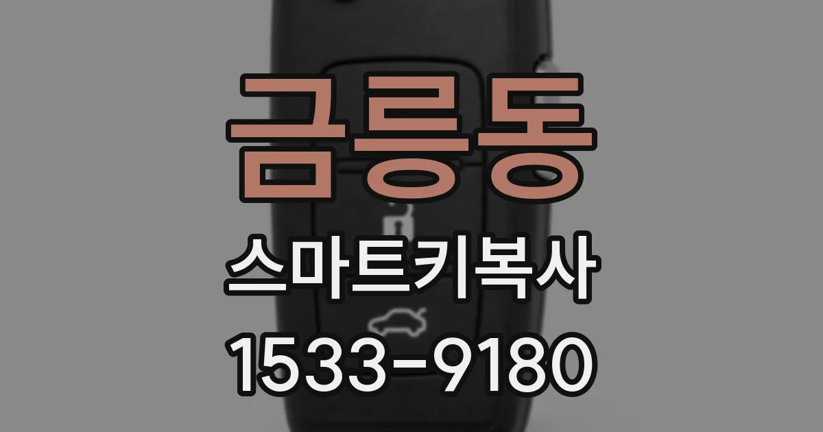 금릉동 스마트키복사