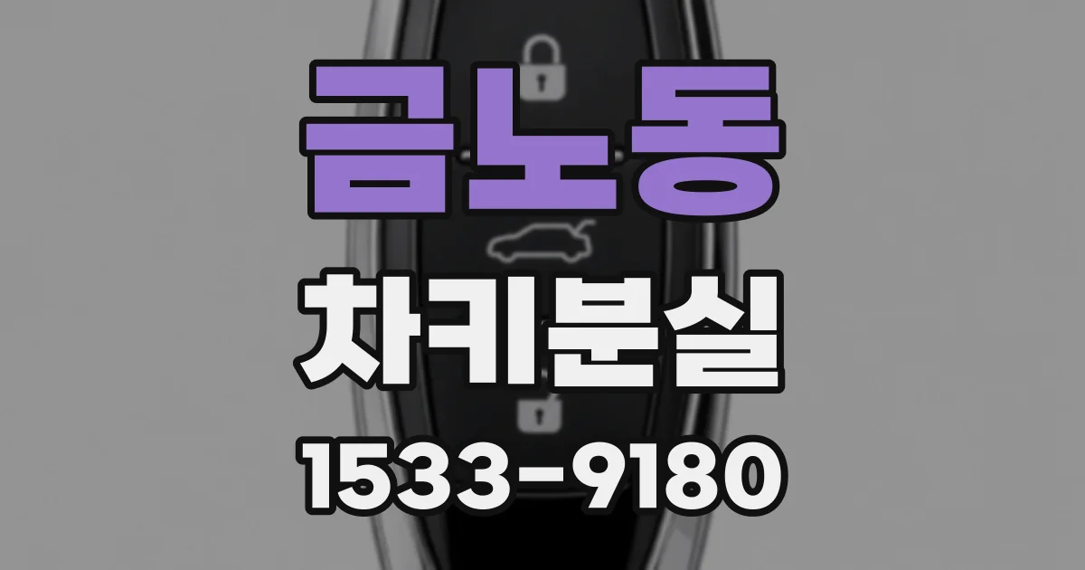 금노동 차키분실