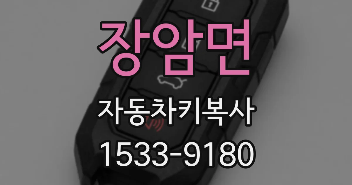 장암면 자동차키복사