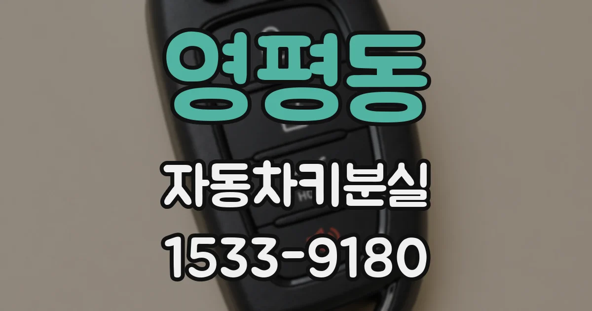 영평동 자동차키분실