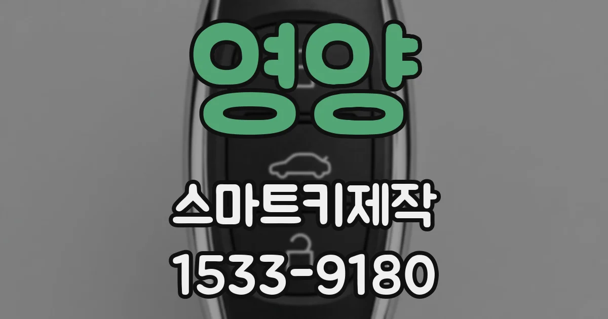 영양 스마트키제작