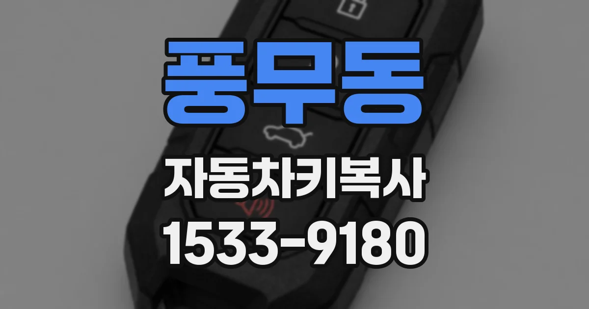 풍무동 자동차키복사