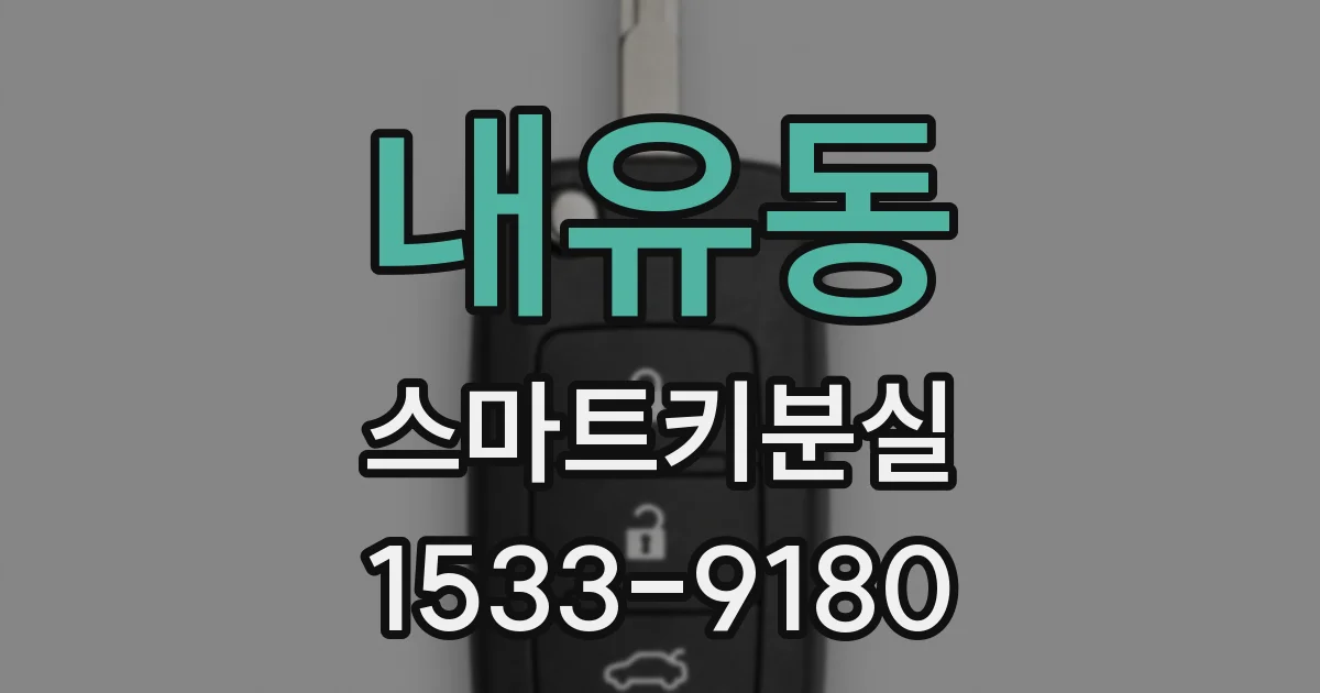 내유동 스마트키분실