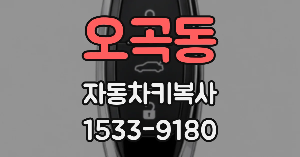 오곡동 자동차키복사