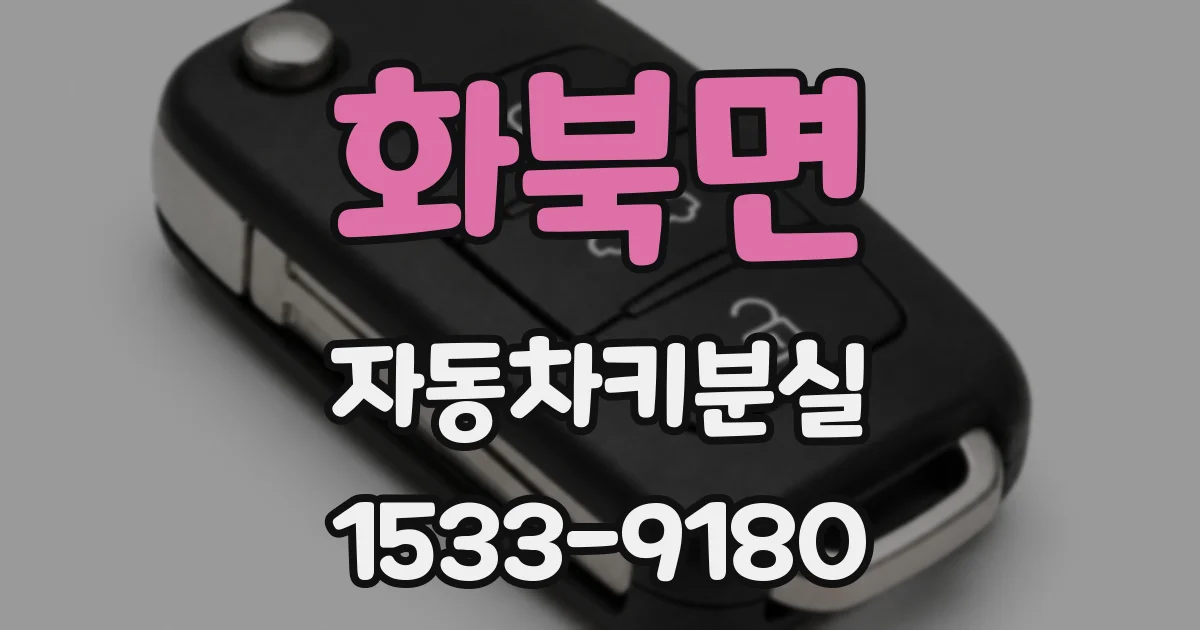 화북면 자동차키분실