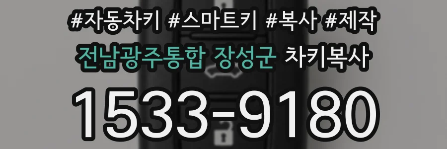 전남광주통합 장성군 차키복사
