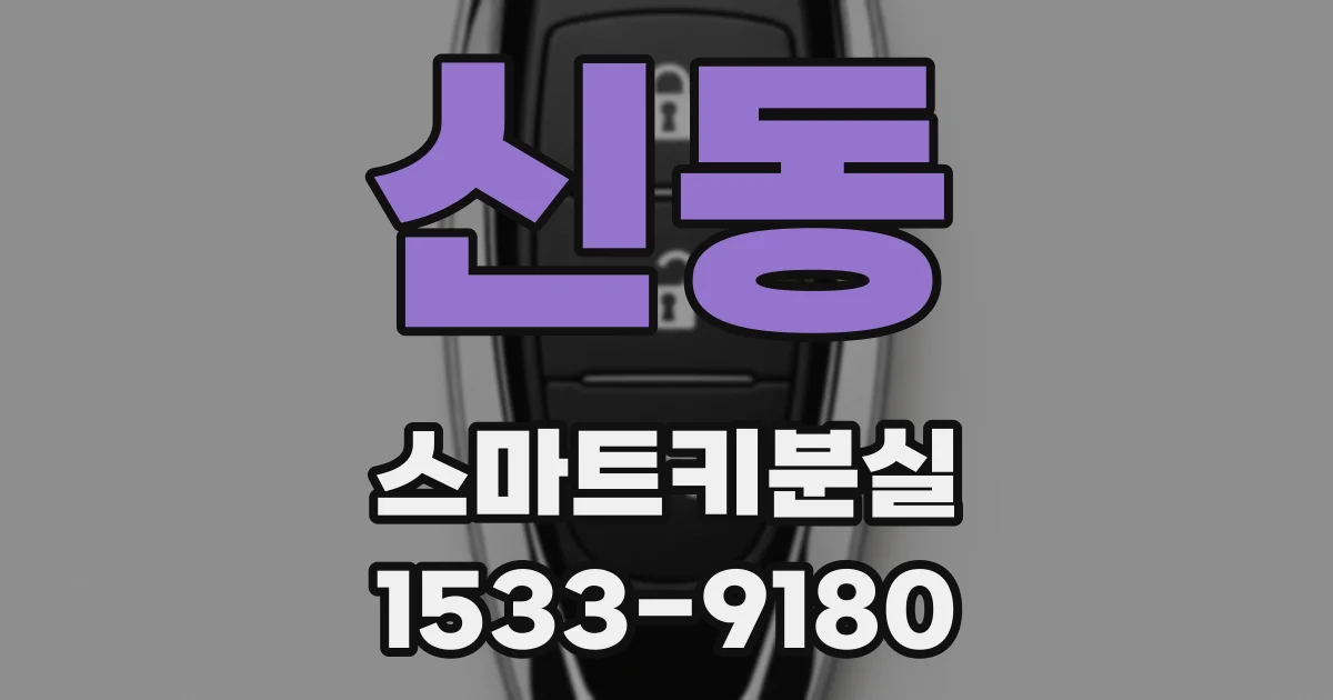 신동 스마트키분실