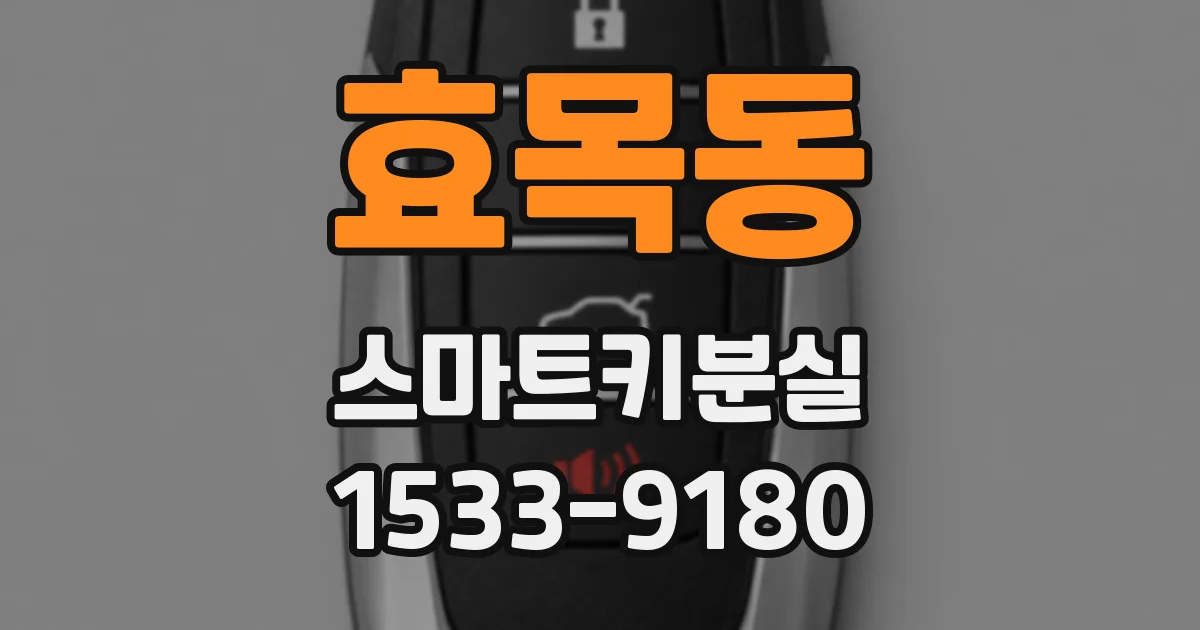 효목동 스마트키분실