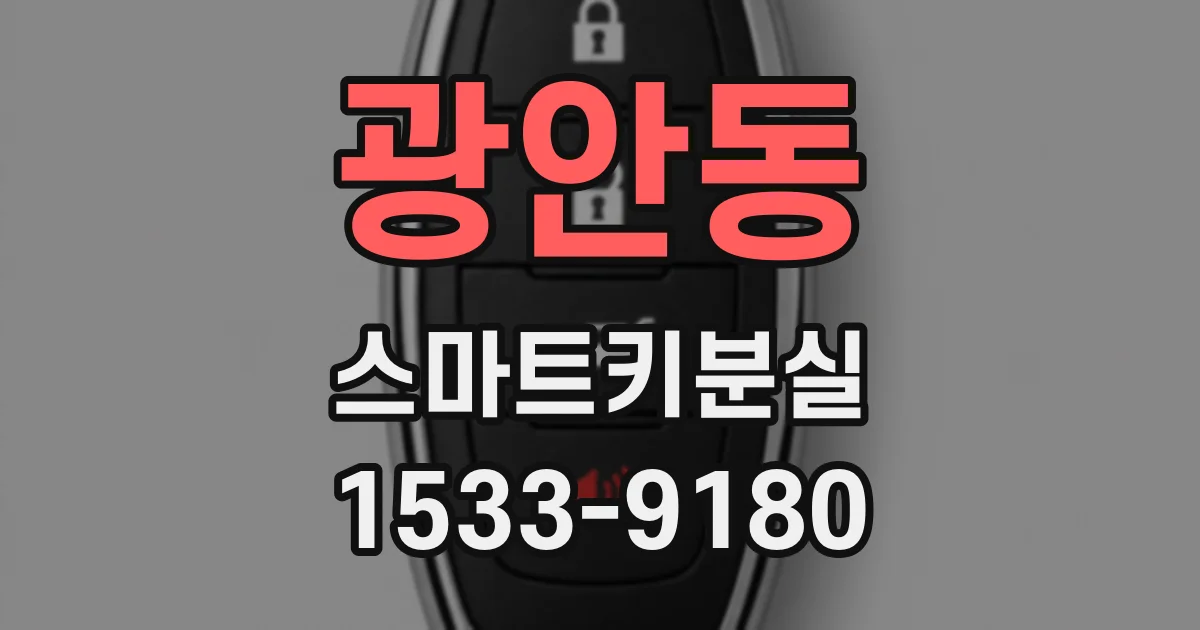광안동 스마트키분실