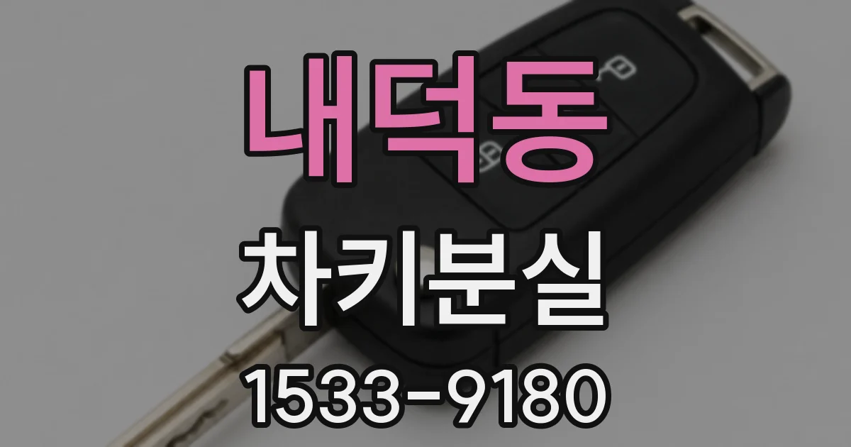 내덕동 차키분실