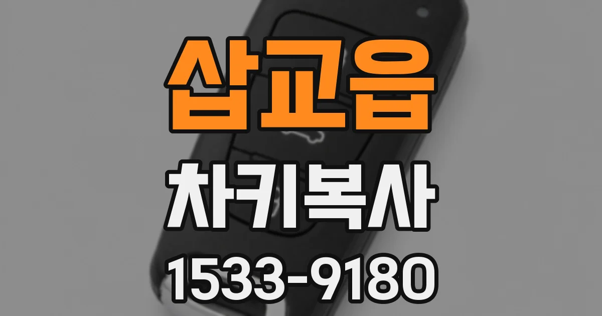 삽교읍 차키복사