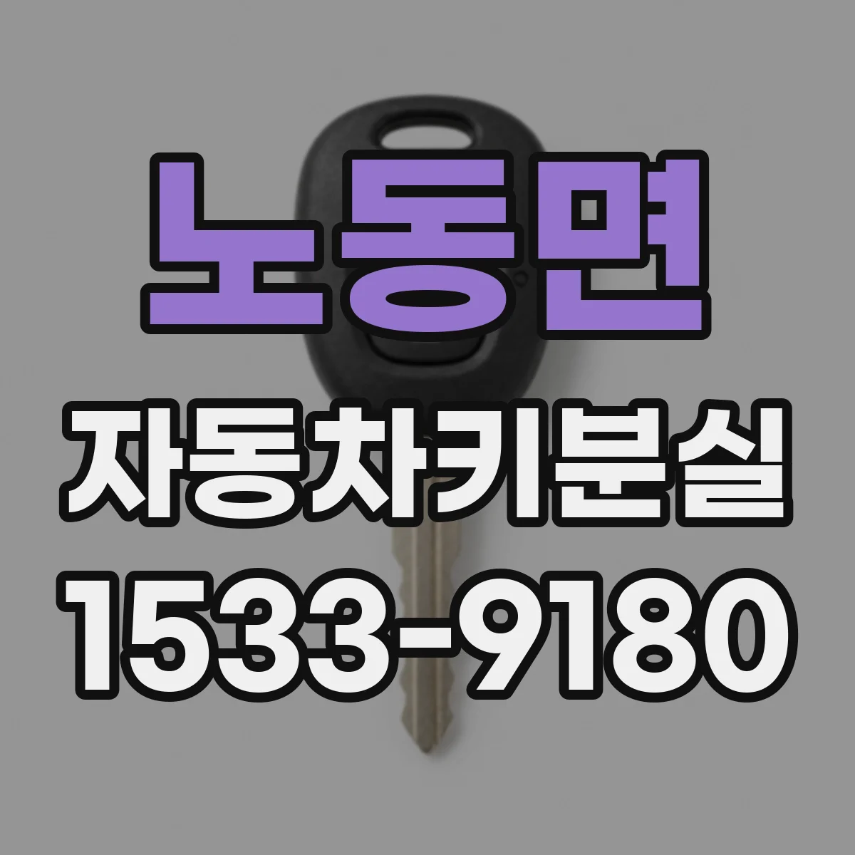 노동면 자동차키분실