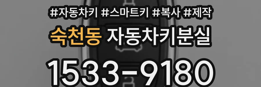 숙천동 자동차키분실