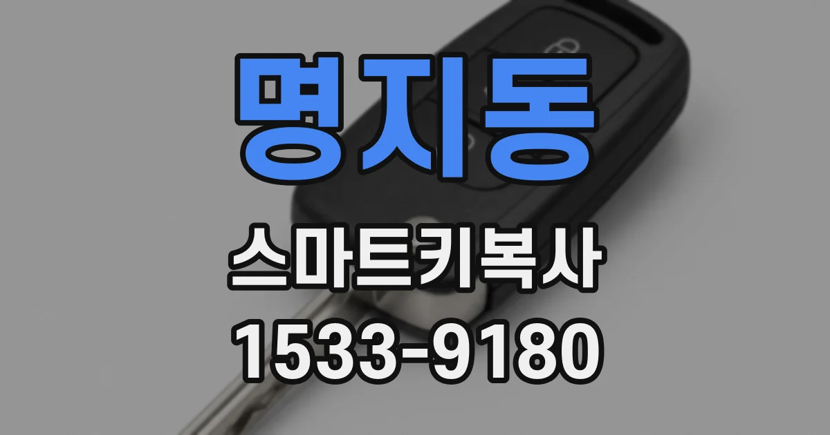 명지동 스마트키복사