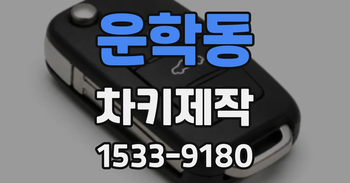 운학동 차키제작