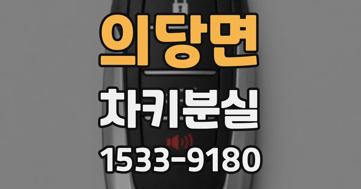 의당면 차키분실