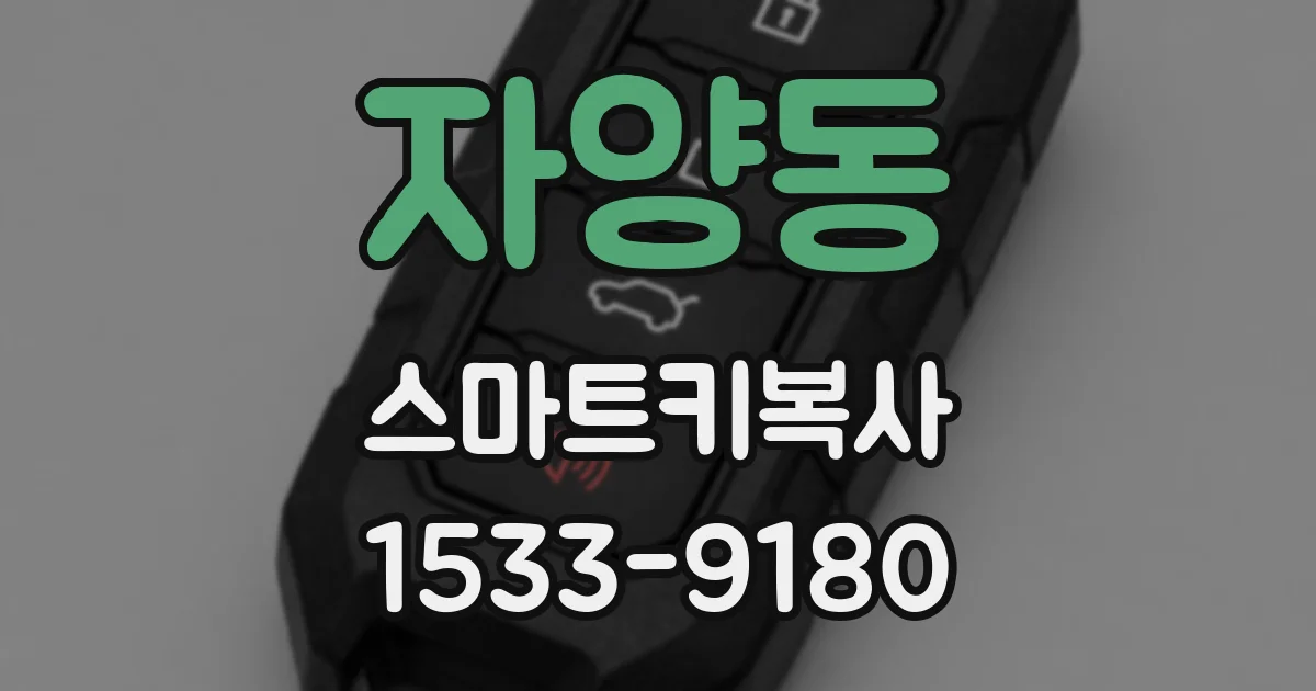 자양동 스마트키복사
