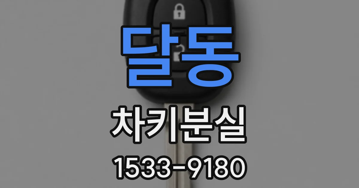 달동 차키분실