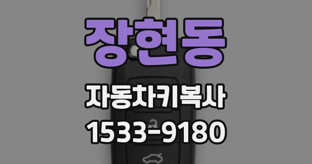 장현동 자동차키복사