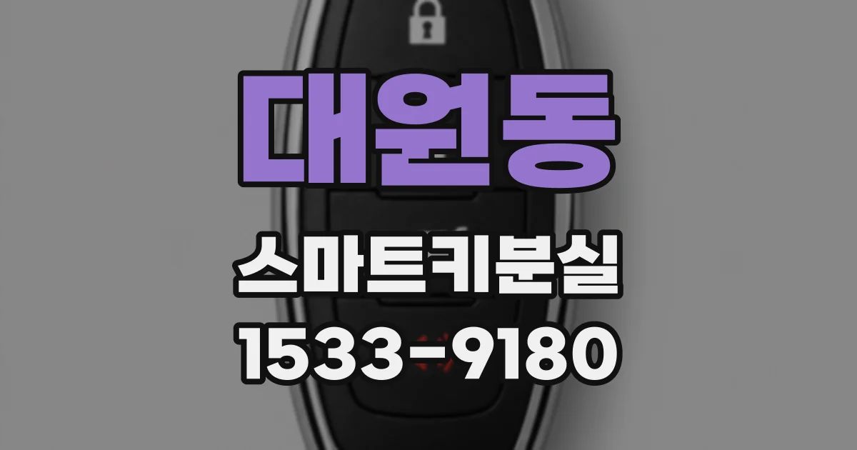 대원동 스마트키분실