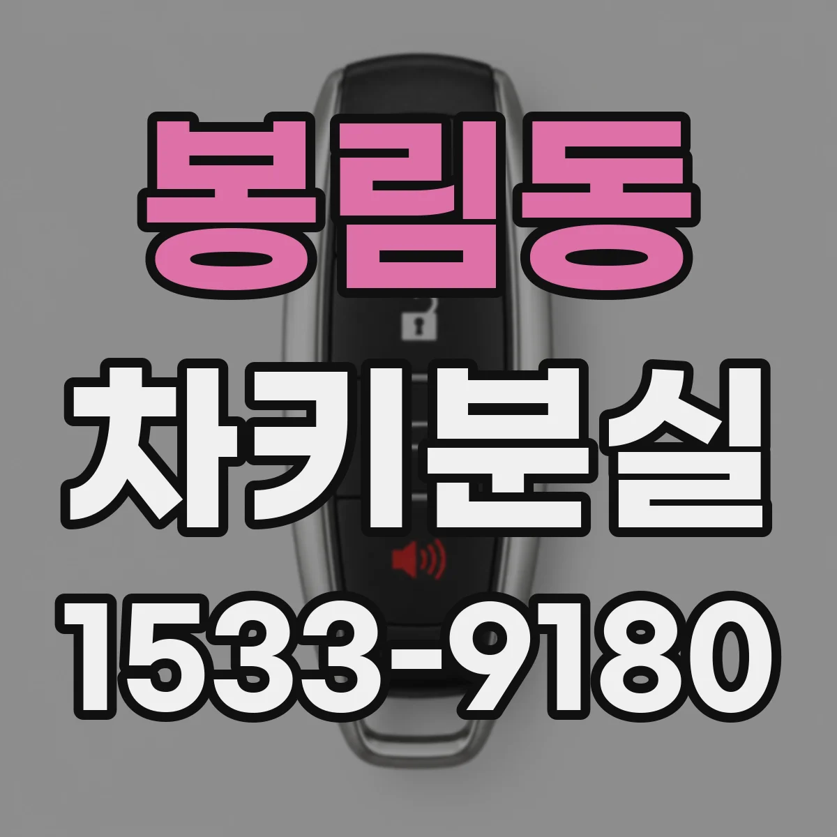 봉림동 차키분실