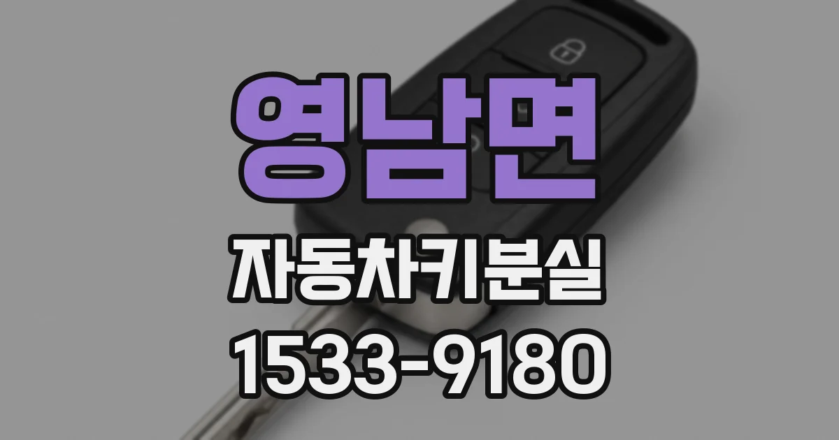 영남면 자동차키분실