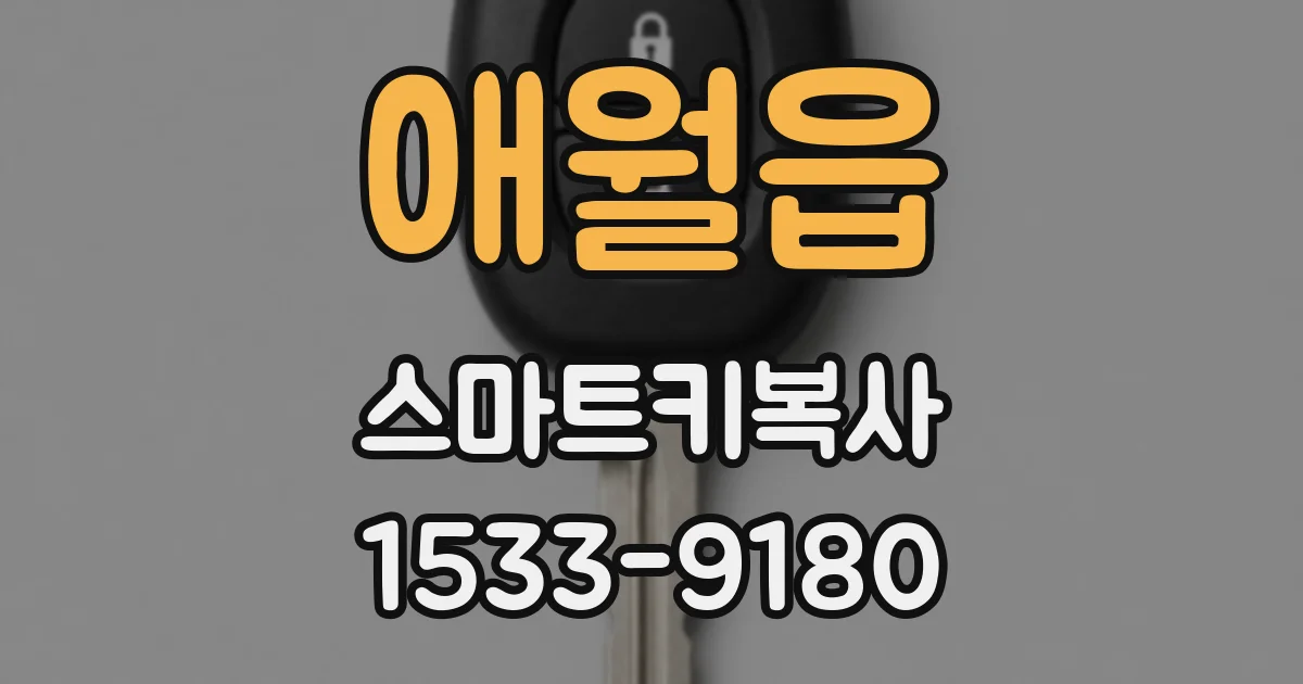애월읍 스마트키복사