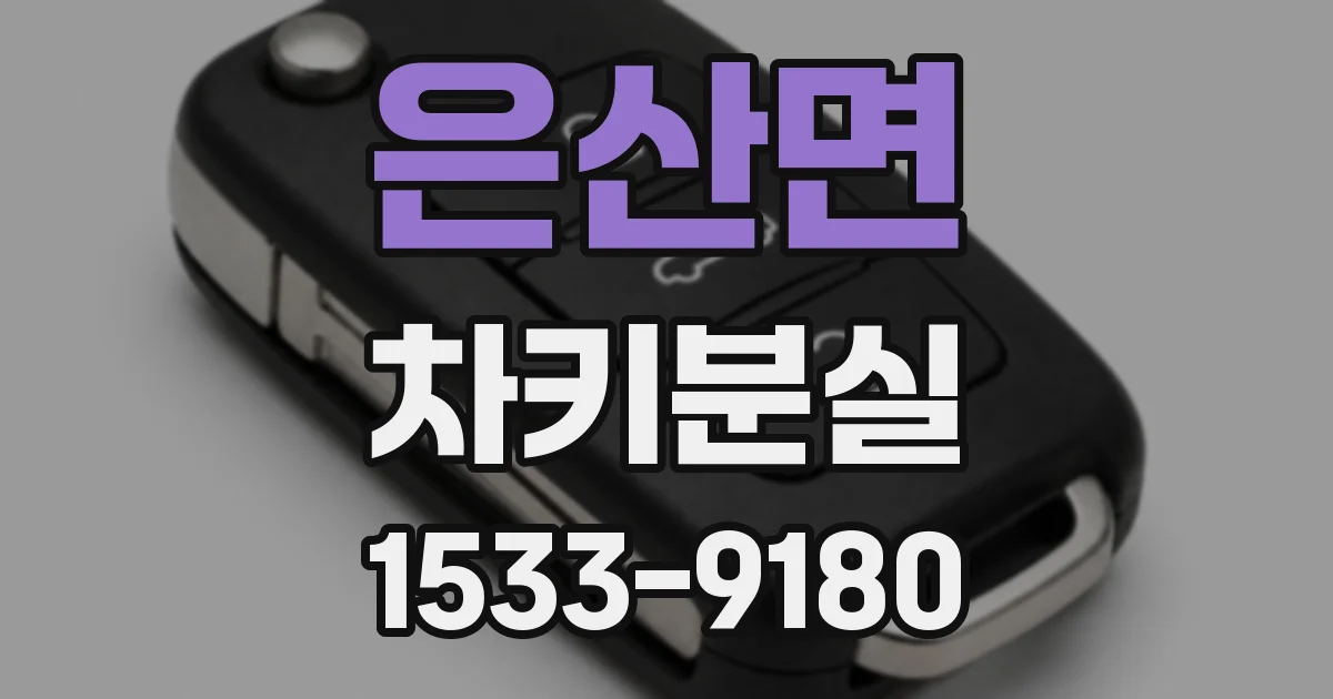 은산면 차키분실