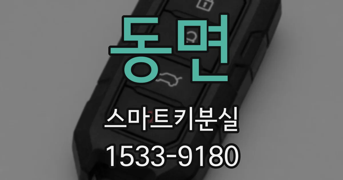 동면 스마트키분실