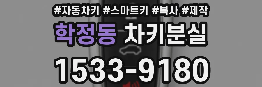 학정동 차키분실