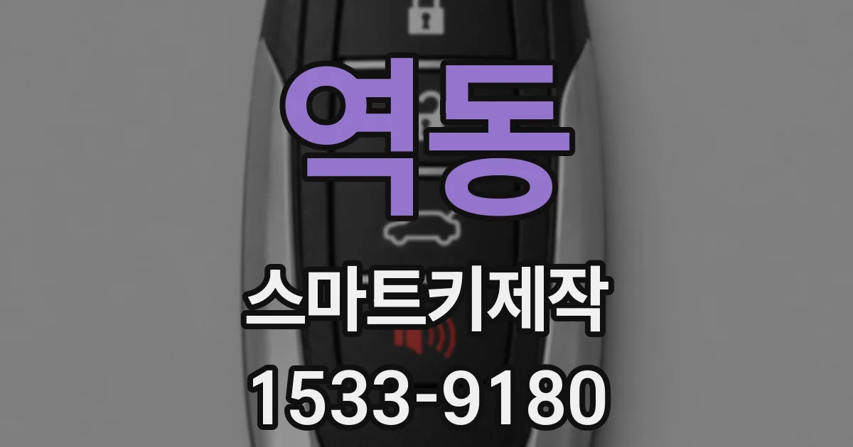 역동 스마트키제작