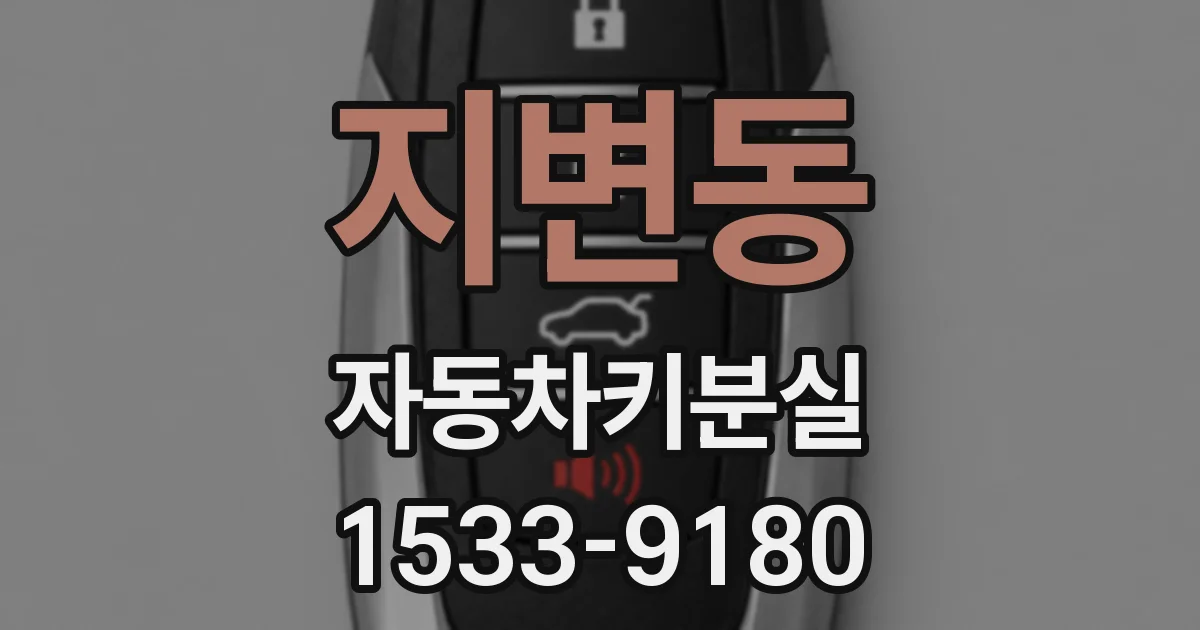 지변동 자동차키분실