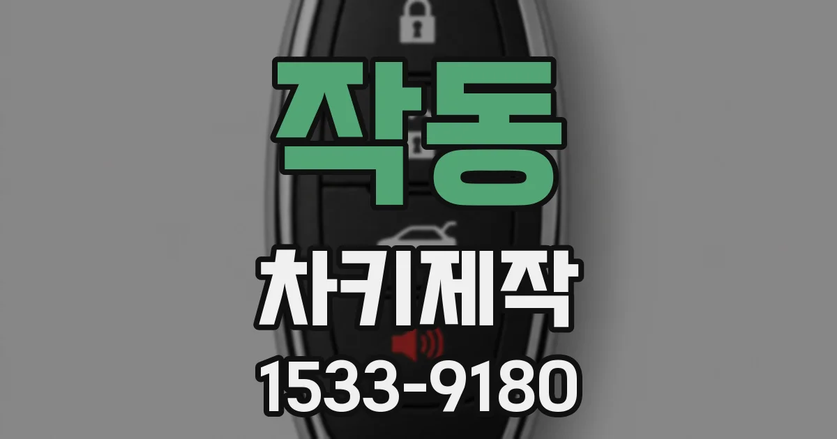 작동 차키제작