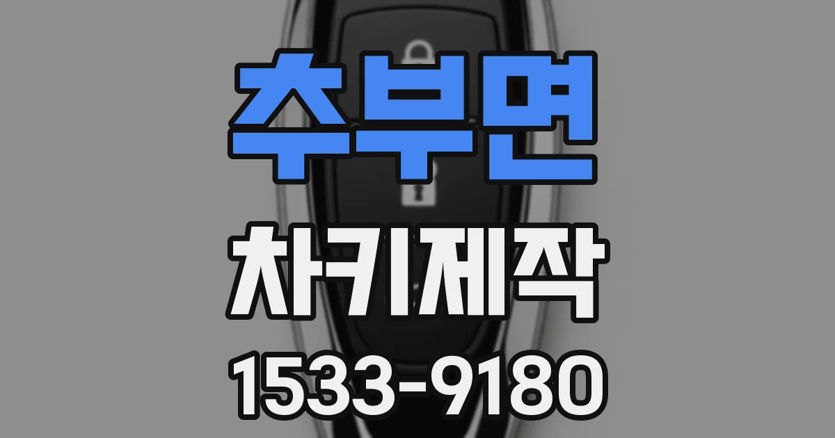 추부면 차키제작