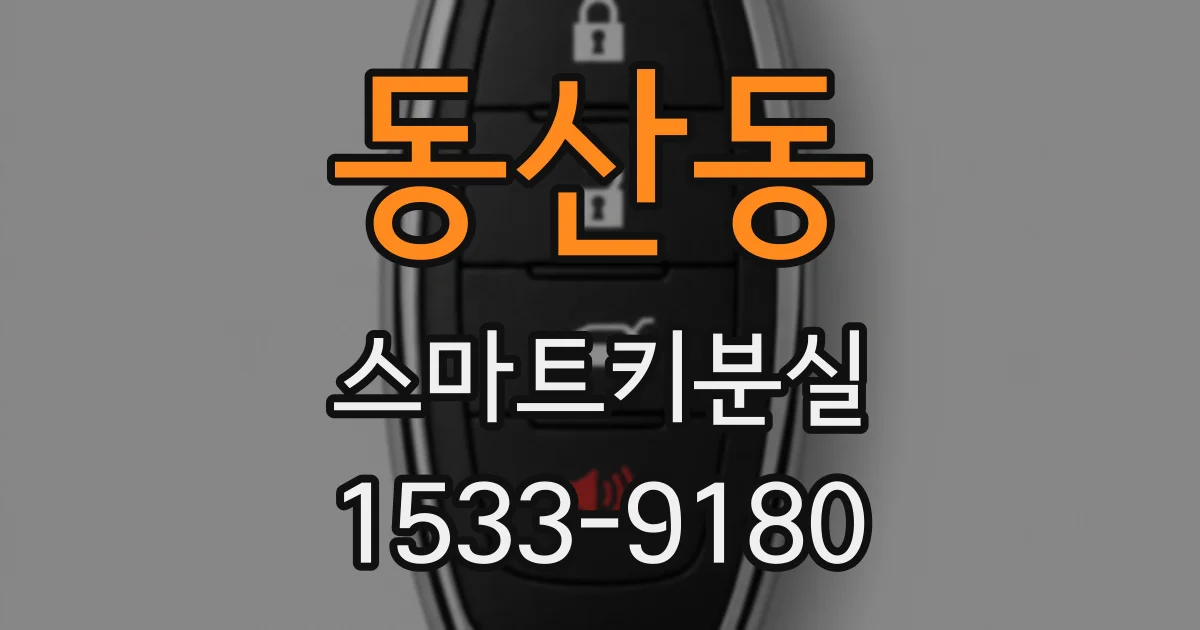 동산동 스마트키분실