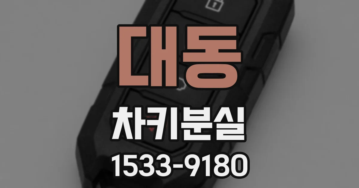 대동 차키분실