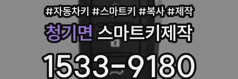 청기면 스마트키제작