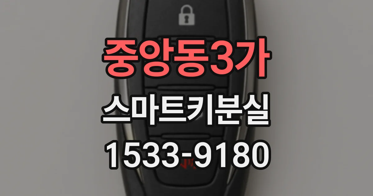 중앙동3가 스마트키분실